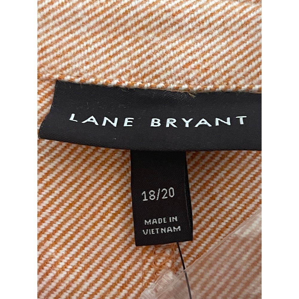 Lane Bryant Women's Plus Herringbone Button Down Long Sleeve Shacket 18/20 NWT - Picture 4 of 10